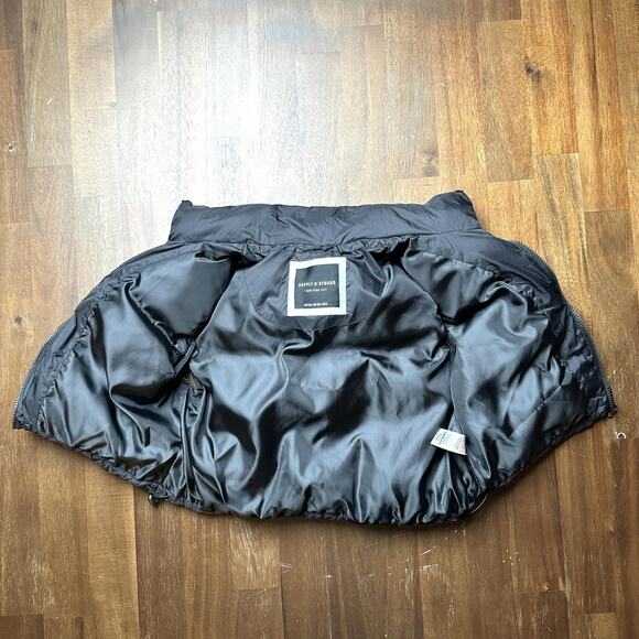 Supply & Demand Puffer Vest Womens Small Black Sleeveless Quilted Zip Outdoor - Picture 8 of 11